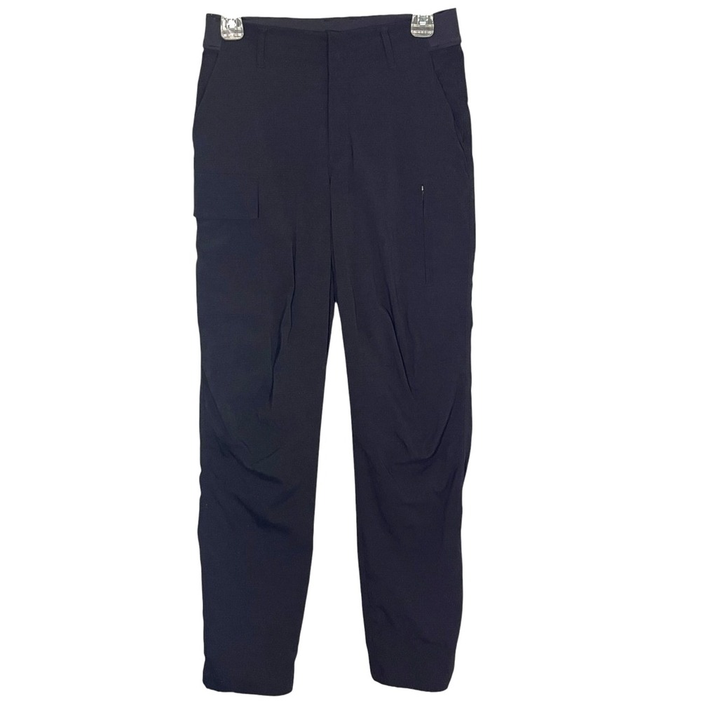 Athleta Women's Trekkie Utility Cargo Pants Nylon/Spandex Black 2 Waist 28"